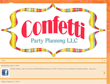Tablet Screenshot of confettibounce.com